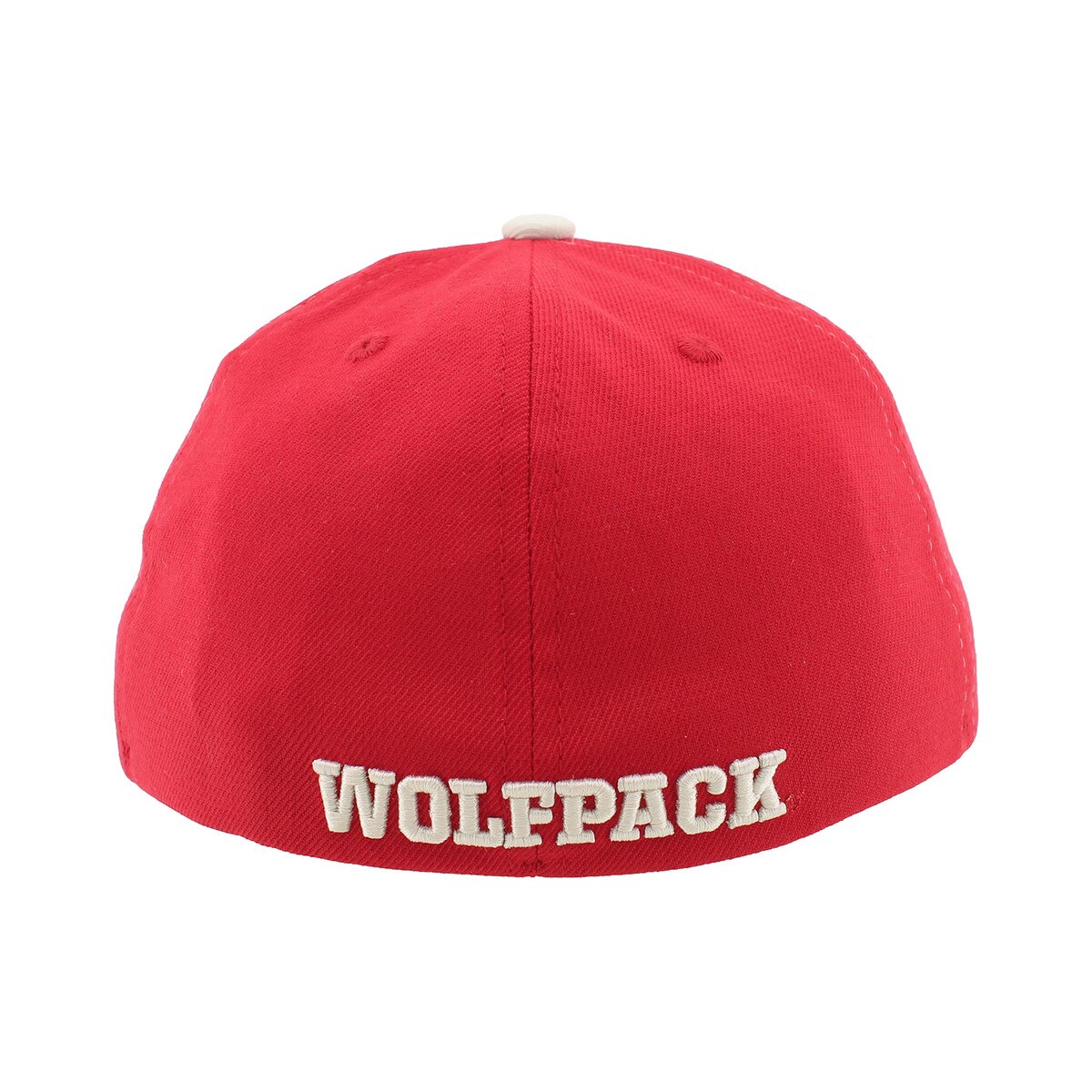 Ivory/Red ZH Fitted Hat - Wolfhead